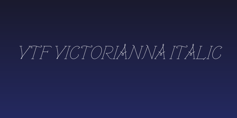 VTF Victorianna Italic Social Header