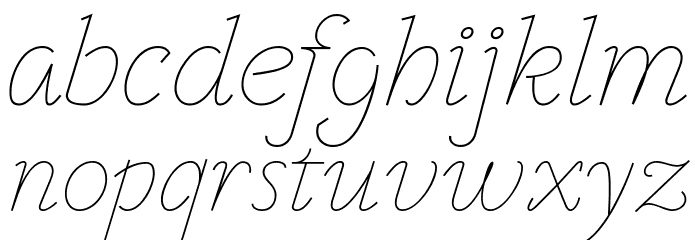 VTF Victorianna Italic Font LOWERCASE