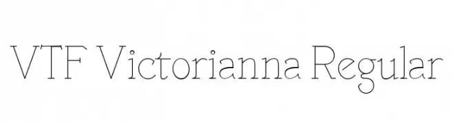 VTF Victorianna Regular  नि: शुल्क फ़ॉन्ट्स डाउनलोड