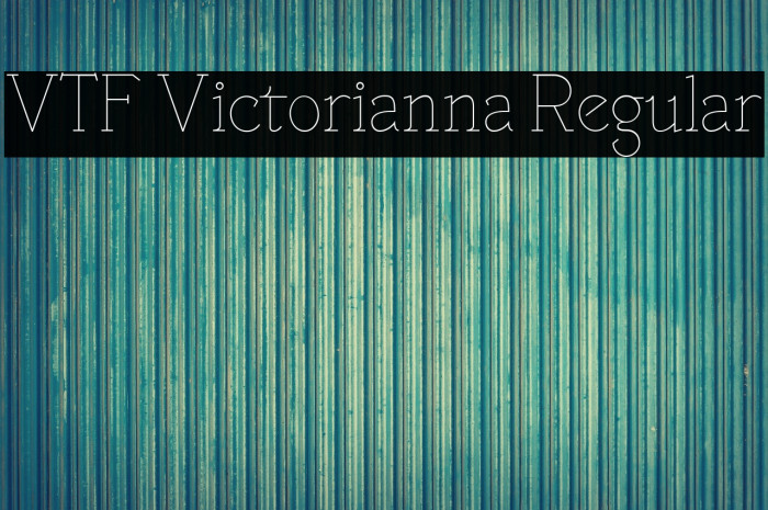 VTF Victorianna Regular Example 1