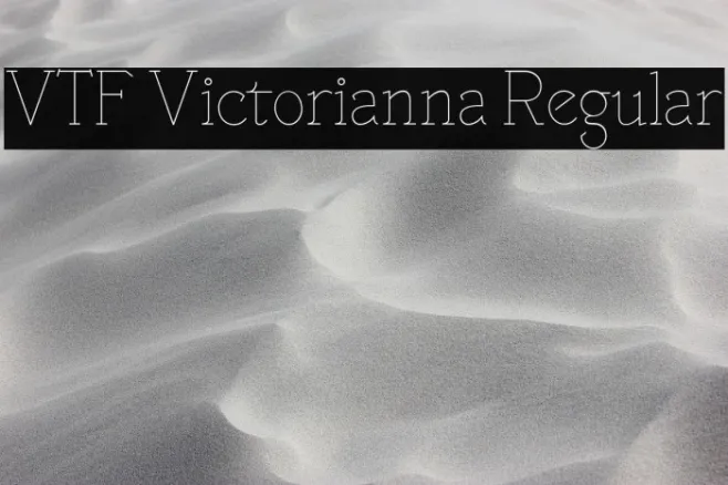 VTF Victorianna Regular Example 3