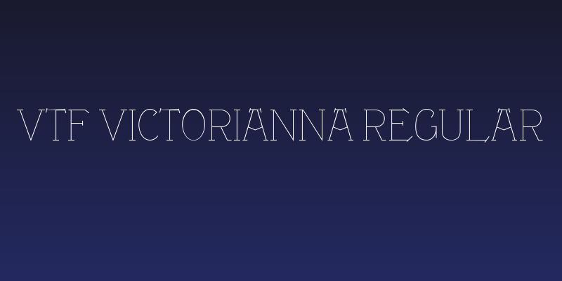 VTF Victorianna Regular Social Header
