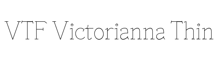 VTF Victorianna Thin  Frei Schriftart Herunterladen