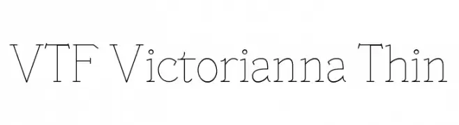 VTF Victorianna Thin  les polices de caractères gratuit tlcharger