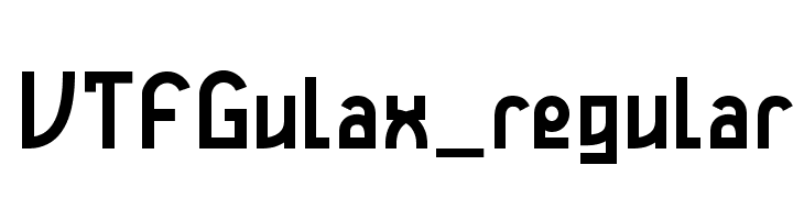 VTFGulax_regular  Free Fonts Download