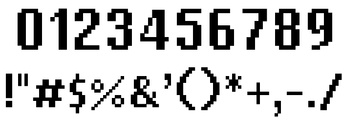 VTFMisterPixel Font OTHER CHARS