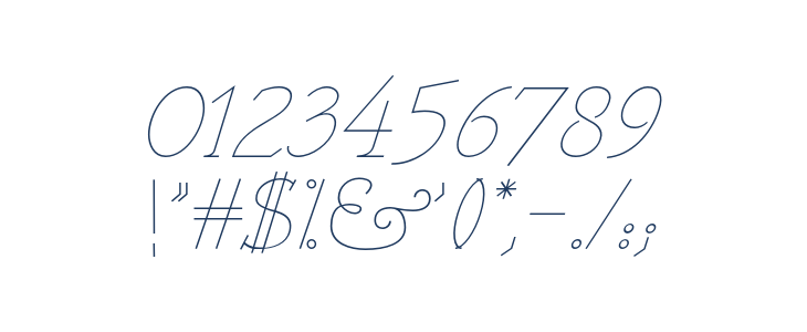 VTF_VictoriannaThin_italic Other Characters