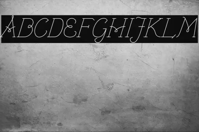 VTF_VictoriannaThin_italic Font examples