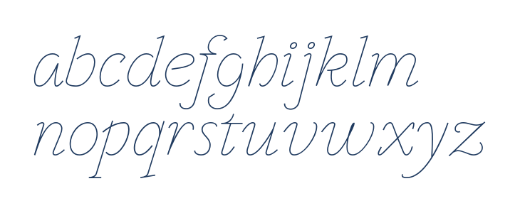 VTF_VictoriannaThin_italic Lowercase