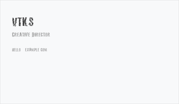 VTKS 36 Business Card