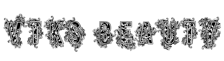 VTKS BEAUTY  Frei Schriftart Herunterladen