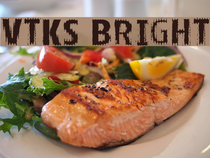 VTKS BRIGHT Font examples
