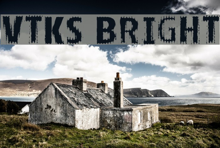 VTKS BRIGHT Font examples