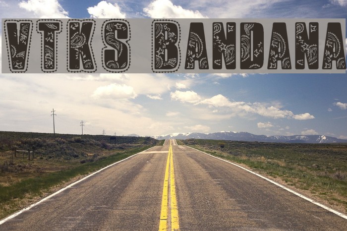 VTKS Bandana Font examples