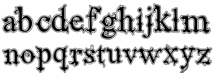 VTKS Black Label Normal Filete Font LOWERCASE