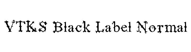 VTKS Black Label Normal  baixar fontes gratis