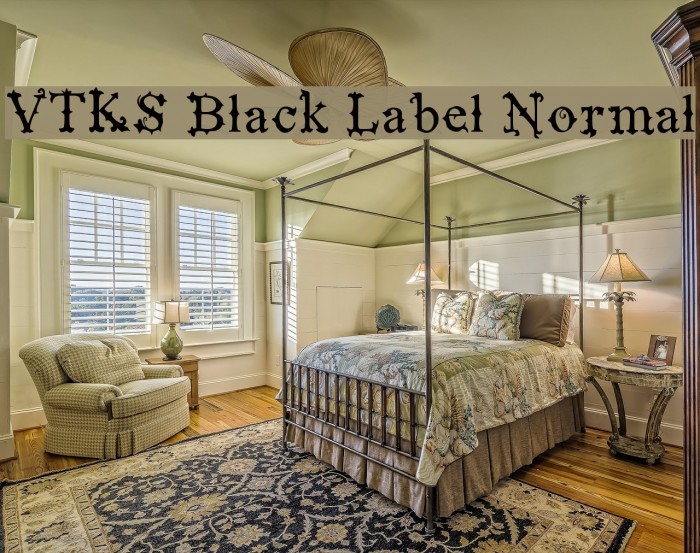 VTKS Black Label Normal フォント examples