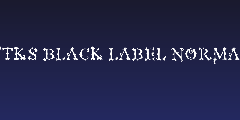 VTKS Black Label Normal Social Header