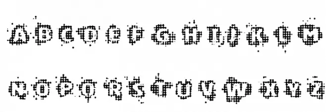 VTKS CHIP SET Schriftart Groß