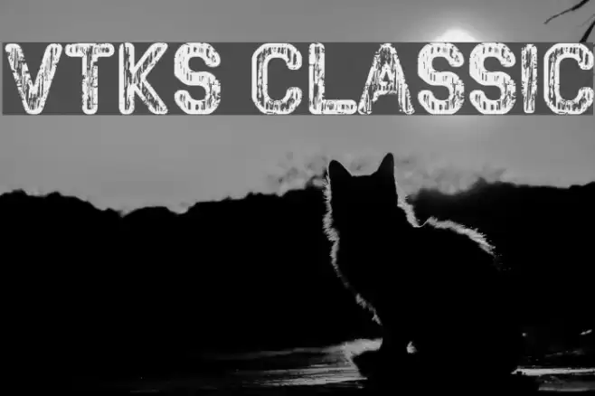 VTKS CLASSIC Font examples