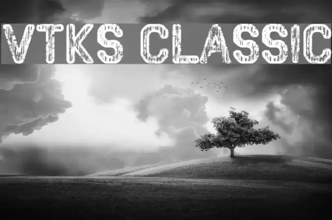 VTKS CLASSIC Font examples
