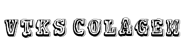 VTKS COLAGEM  Frei Schriftart Herunterladen
