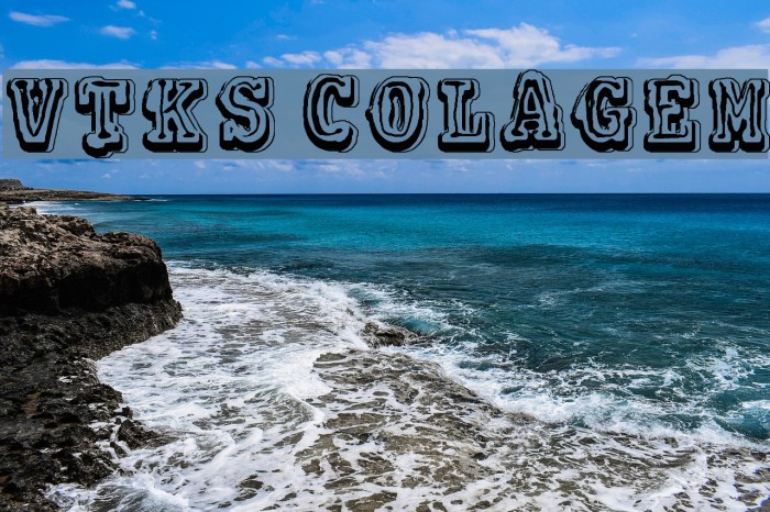 VTKS COLAGEM Font examples