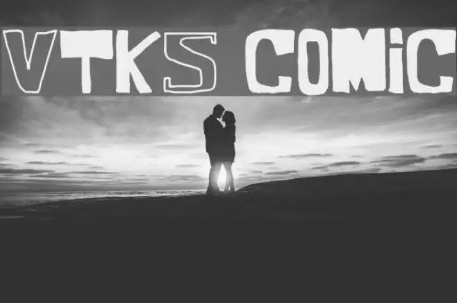 VTKS COMIC Font examples