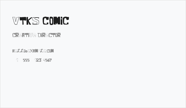 VTKS COMIC Business Card