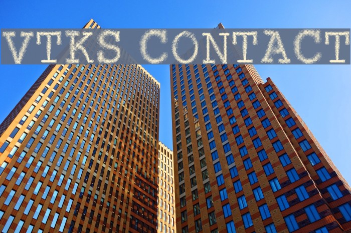 VTKS CONTACT Font examples