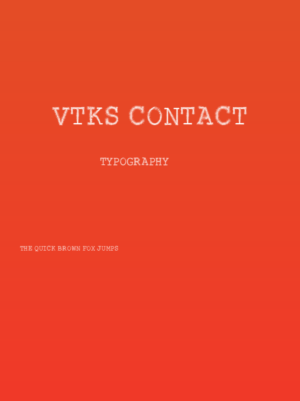 VTKS CONTACT Poster