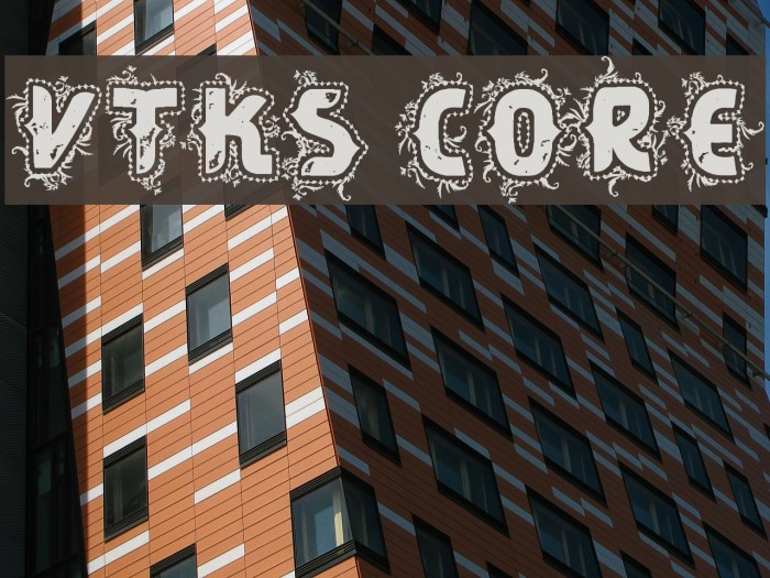 VTKS CORE Font examples
