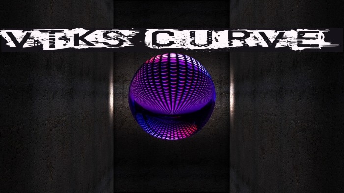 VTKS CURVE Font examples