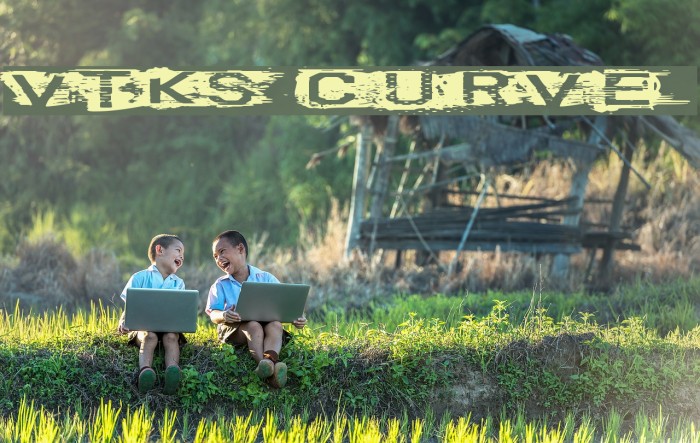VTKS CURVE Font examples