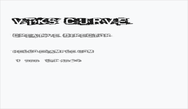 VTKS CURVE Business Card