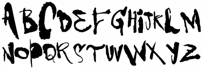VTKS DENGOSA Regular Font UPPERCASE