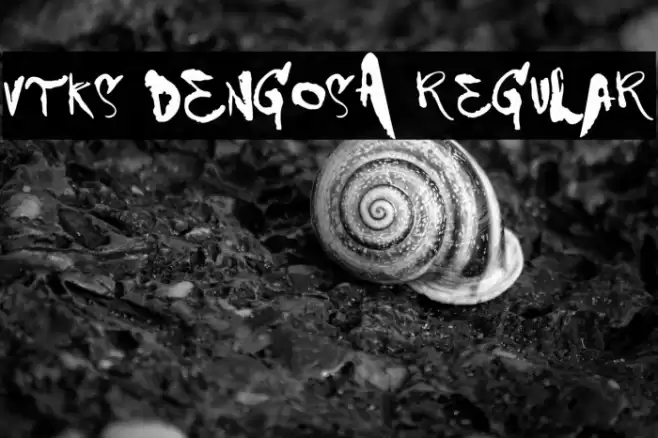 VTKS DENGOSA Regular Font examples