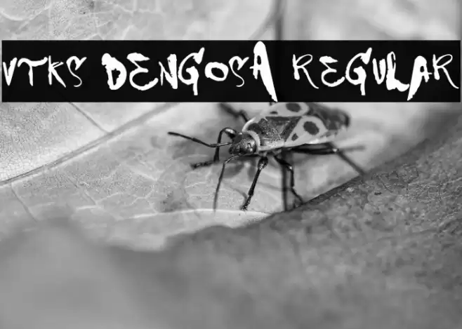 VTKS DENGOSA Regular Font examples