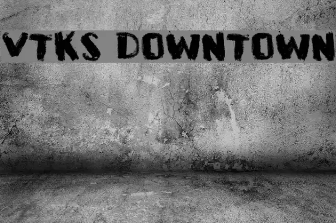 VTKS DOWNTOWN Font examples