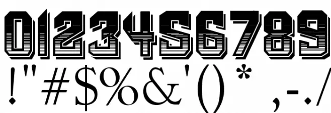 VTKS DURA 3D Font OTHER CHARS