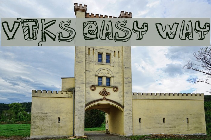 VTKS EASY WAY Font examples