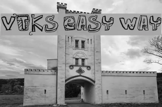 VTKS EASY WAY Schriftart examples
