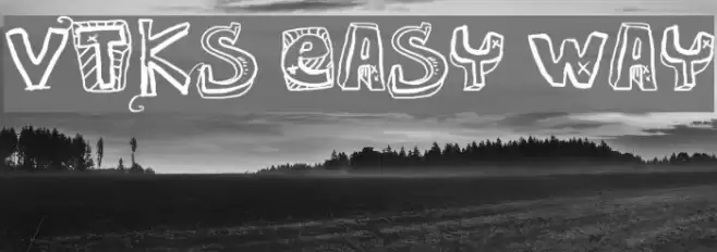 VTKS EASY WAY Schriftart examples