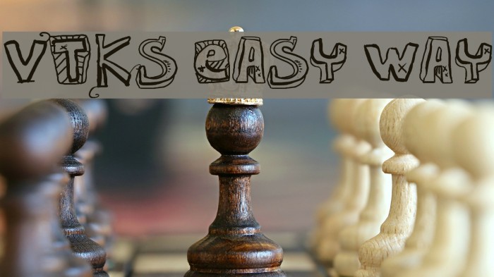 VTKS EASY WAY Font examples