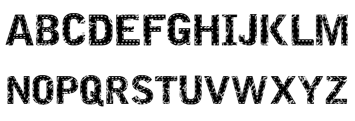 VTKS EMBROIDERY Font LOWERCASE