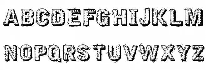 VTKS EMBROIDERY Schriftart Groß