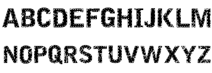 VTKS EMBROIDERY Font LOWERCASE