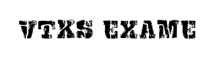 VTKS EXAME Font
