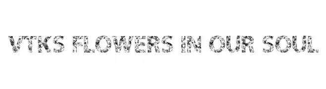 VTKS FLOWERS IN OUR SOUL  Frei Schriftart Herunterladen