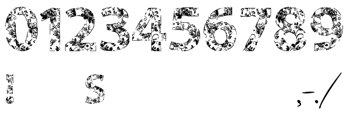 VTKS FLOWERS IN OUR SOUL Font OTHER CHARS